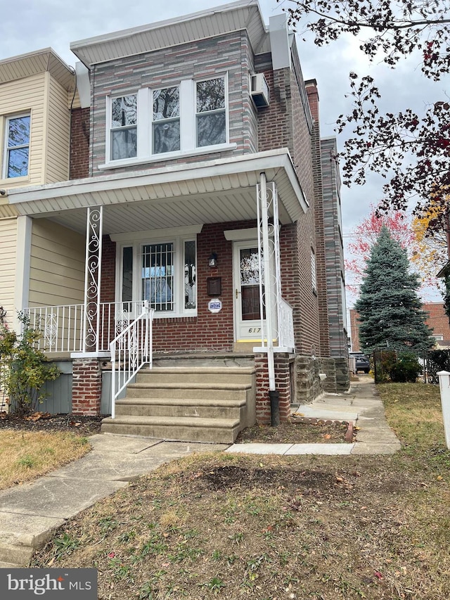 multi unit property with covered porch