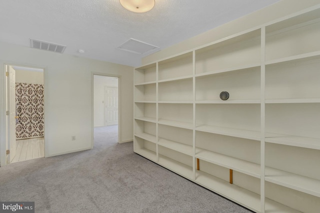 carpeted spare room with a textured ceiling