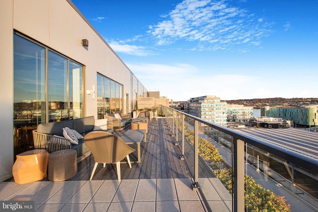 balcony with outdoor lounge area