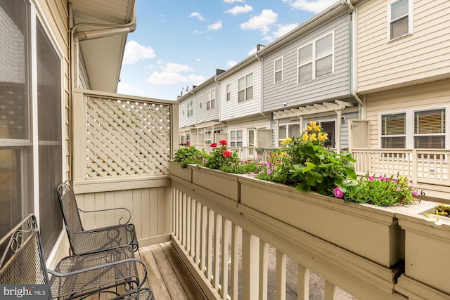 view of balcony