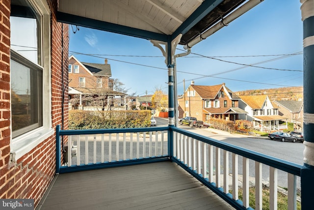 balcony with covered porch