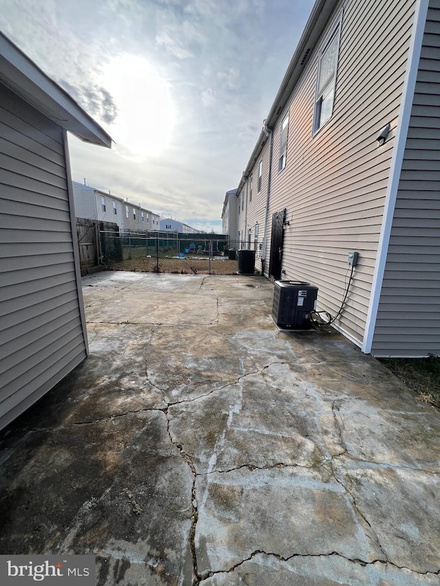 view of patio featuring cooling unit