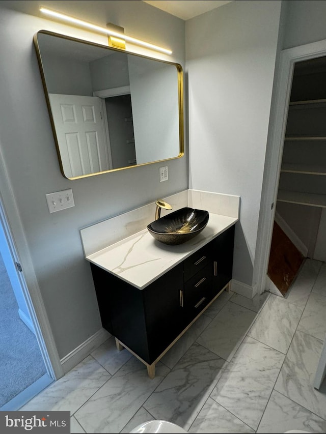 bathroom featuring vanity