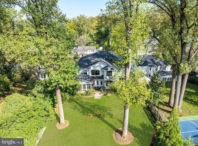 birds eye view of property