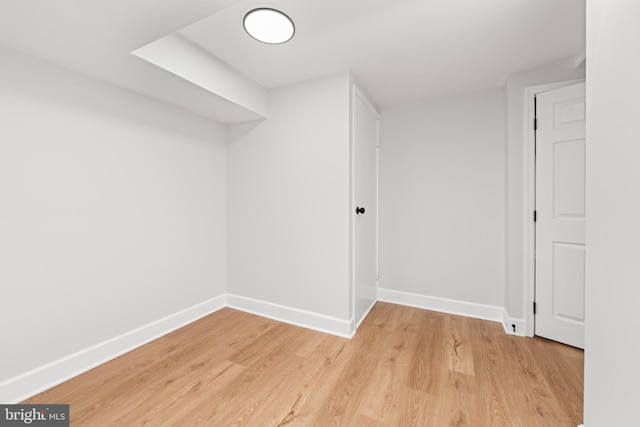 interior space featuring light wood-type flooring