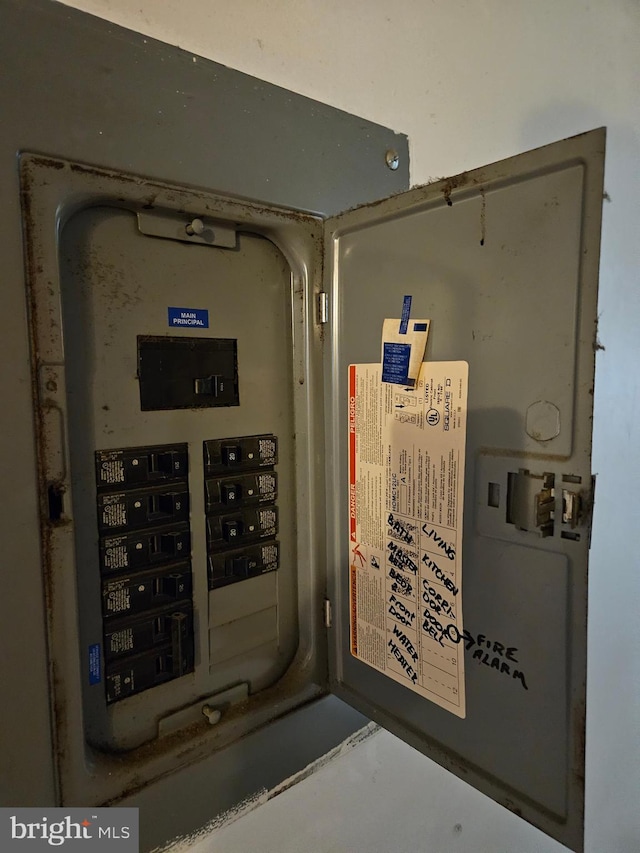 utility room featuring electric panel