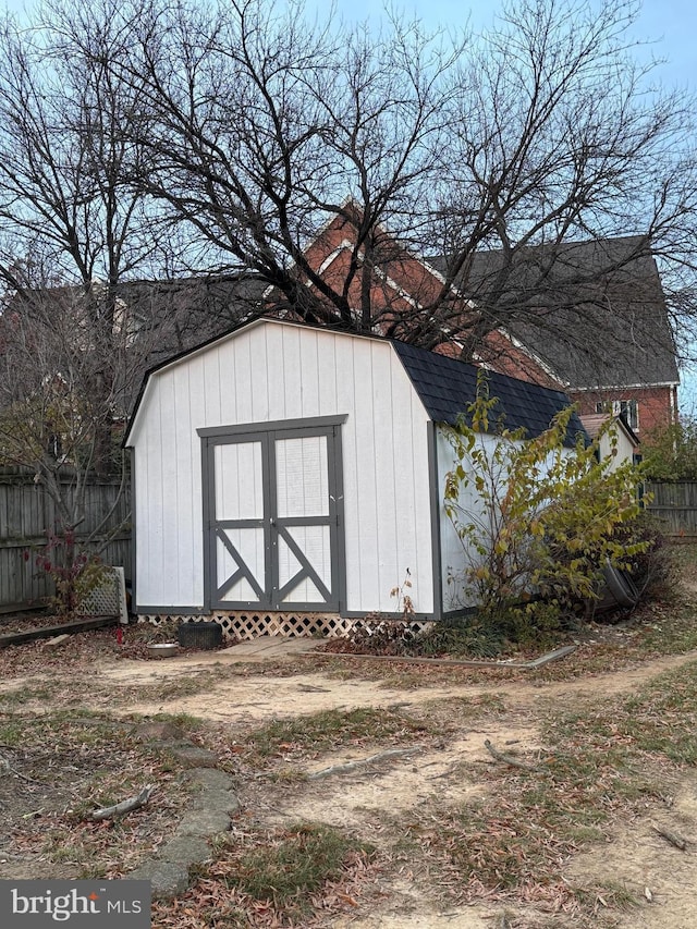 view of outdoor structure