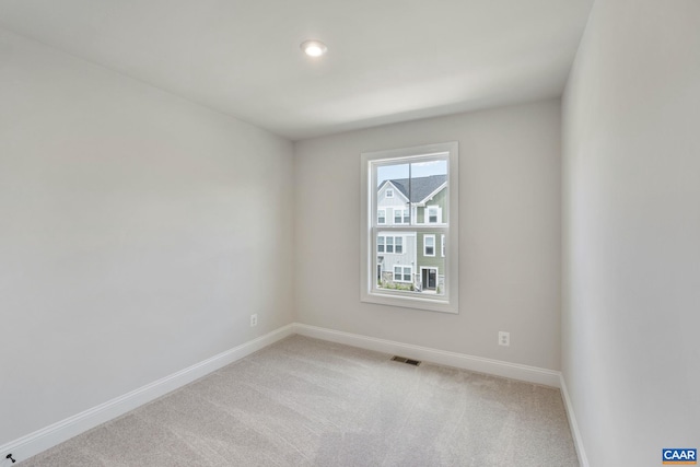 view of carpeted empty room