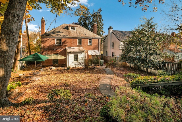 view of back of property