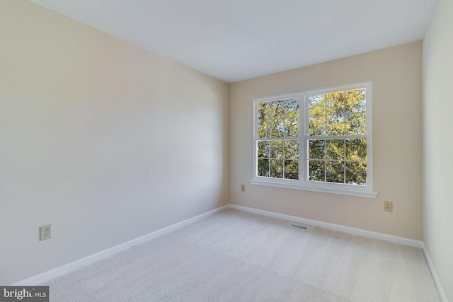 view of carpeted empty room