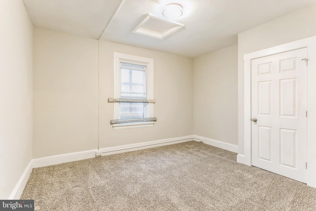 view of carpeted empty room