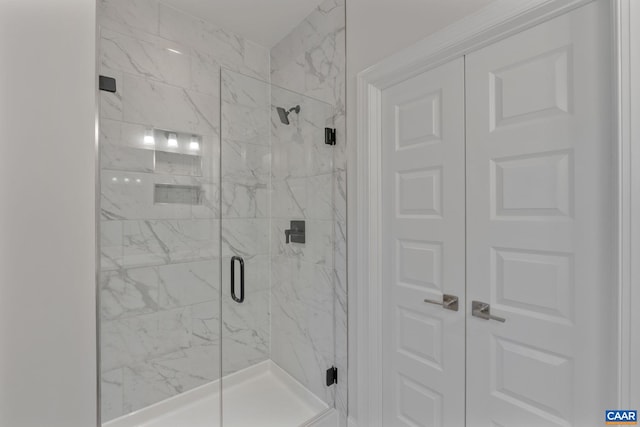 bathroom with walk in shower