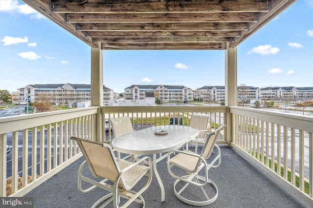 view of balcony