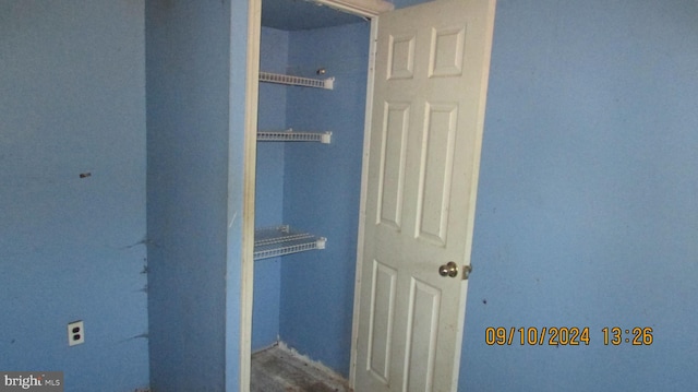 view of closet