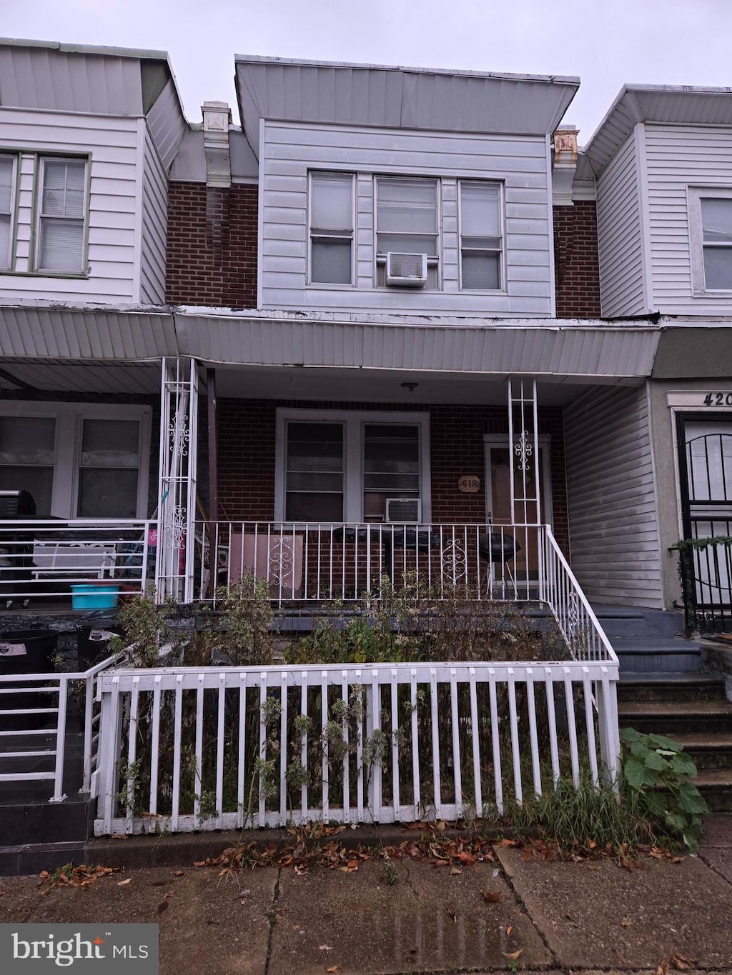 view of property with a porch