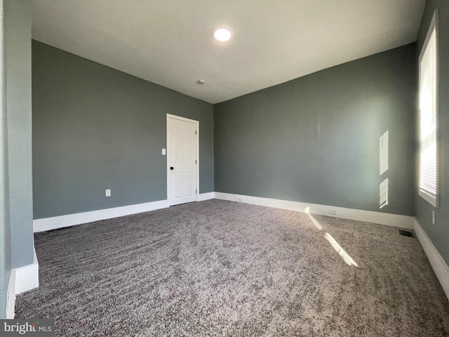 view of carpeted empty room