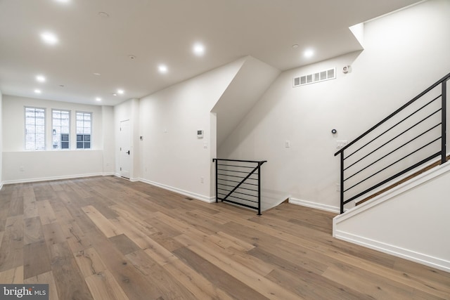 interior space with wood-type flooring