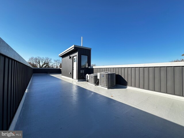 view of patio / terrace with cooling unit