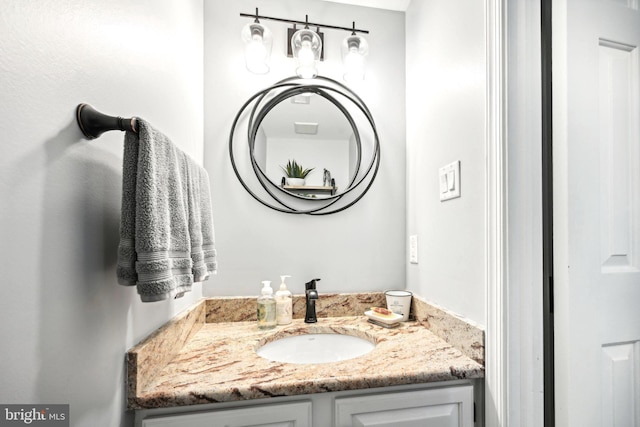 bathroom featuring vanity