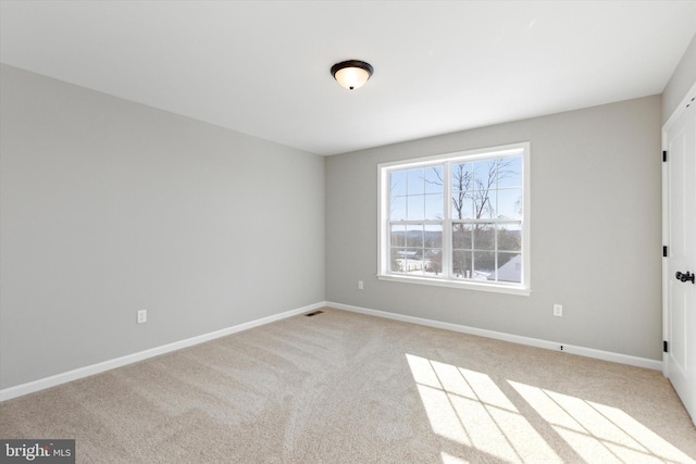 view of carpeted empty room