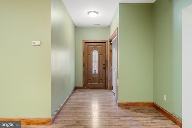 interior space with light wood-type flooring