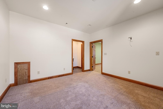 view of carpeted empty room