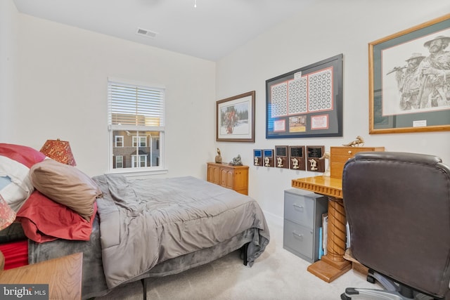 bedroom featuring carpet flooring