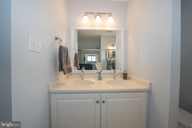 bathroom featuring vanity