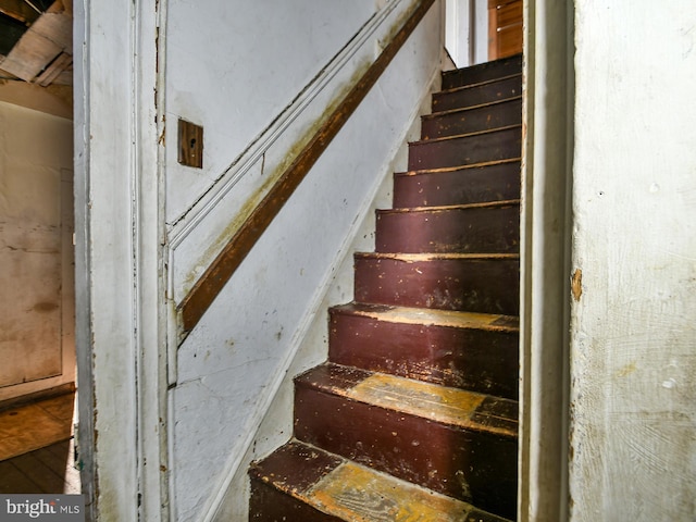 view of staircase