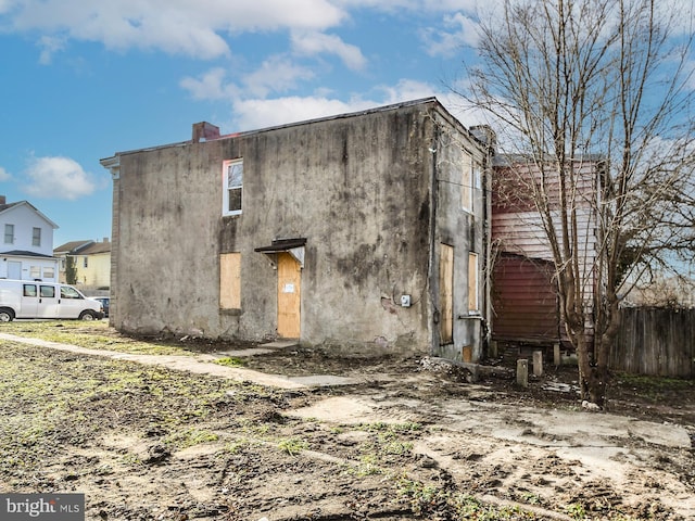 view of back of property