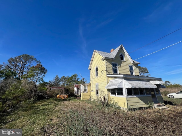 view of rear view of property