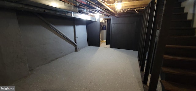 view of basement