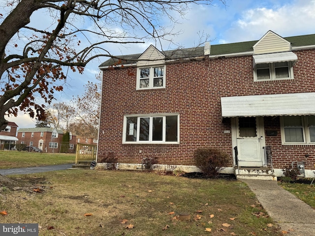 view of property with a front yard