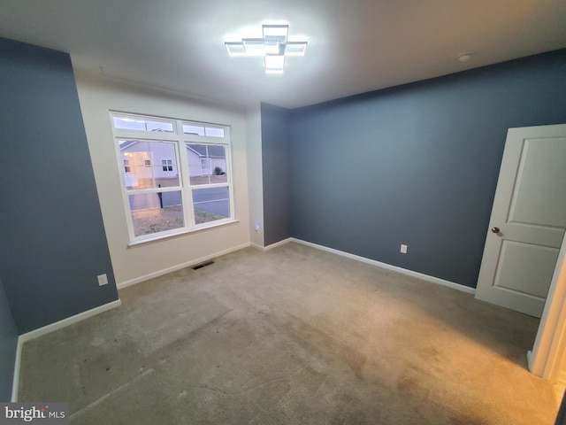 view of carpeted empty room