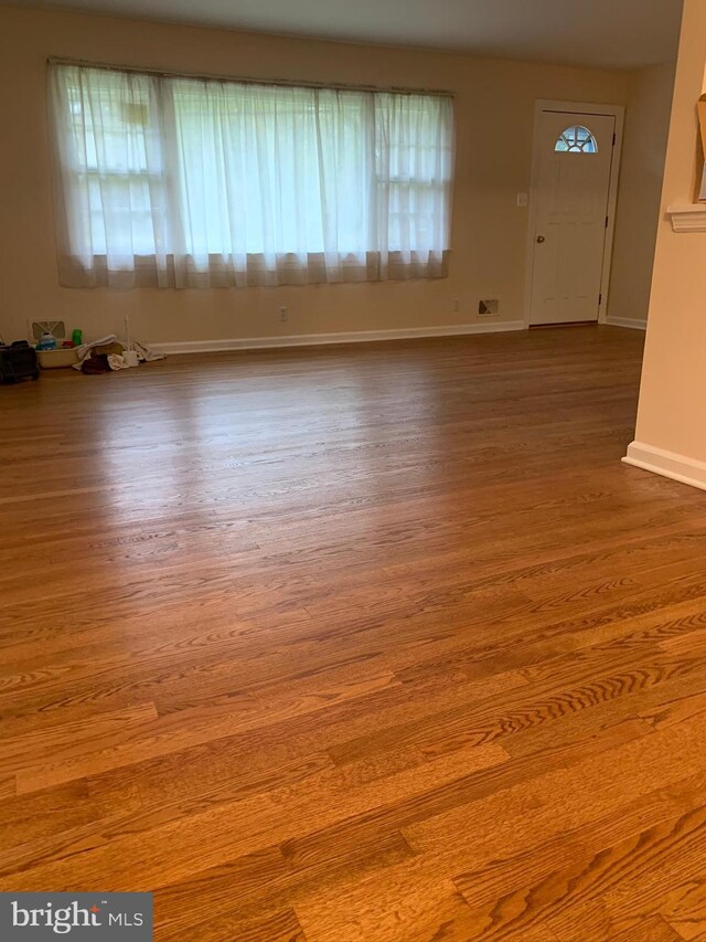 interior space with hardwood / wood-style floors and a healthy amount of sunlight