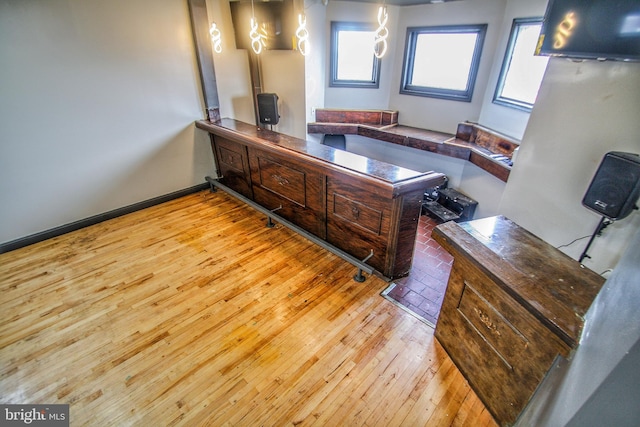 bathroom featuring hardwood / wood-style flooring