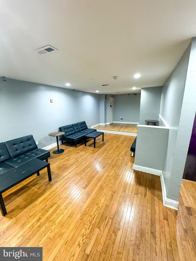 interior space featuring light hardwood / wood-style floors