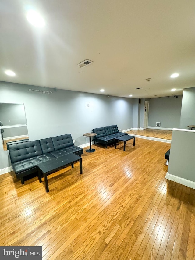 interior space featuring light hardwood / wood-style flooring