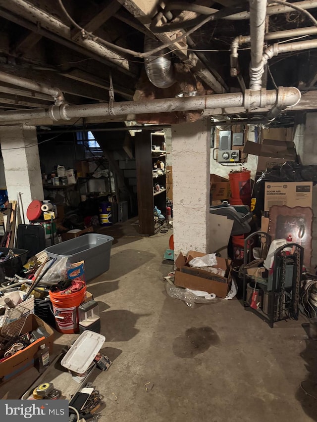 view of basement