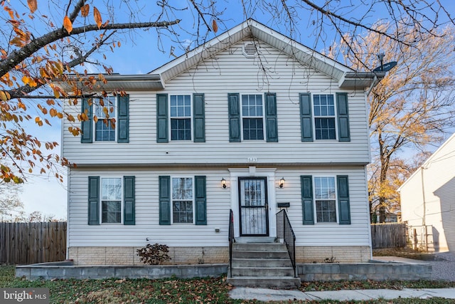 view of front of home