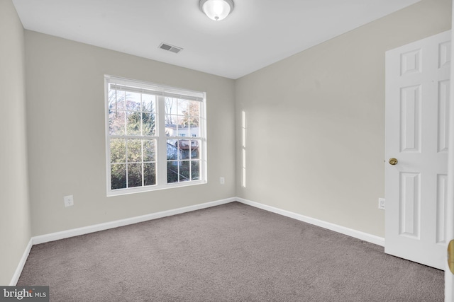 view of carpeted empty room