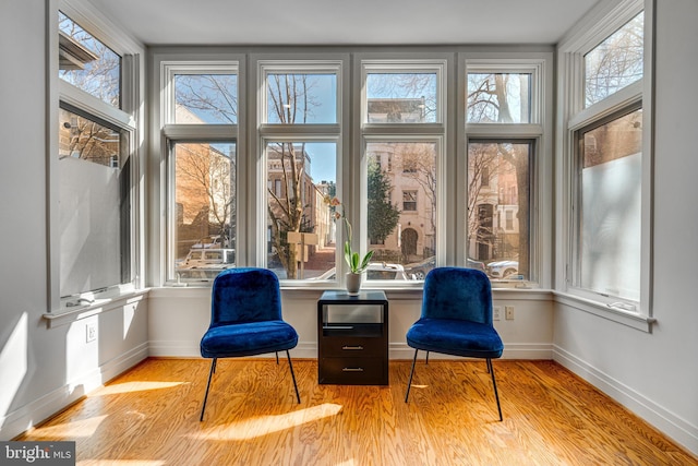 view of sunroom