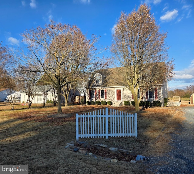 view of cape cod house