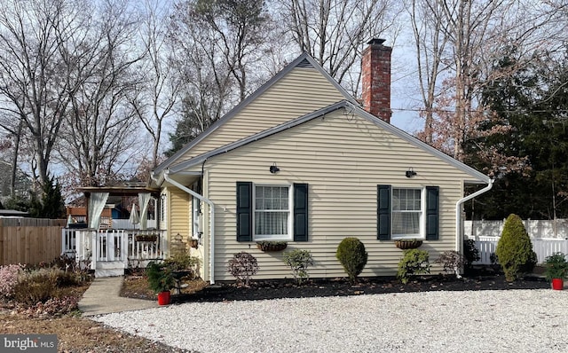 exterior space featuring a porch