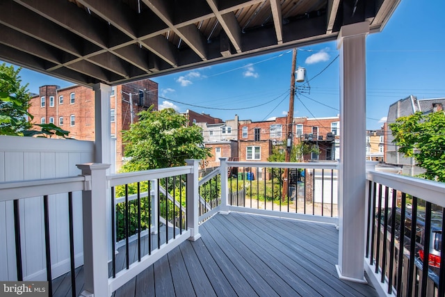 view of deck