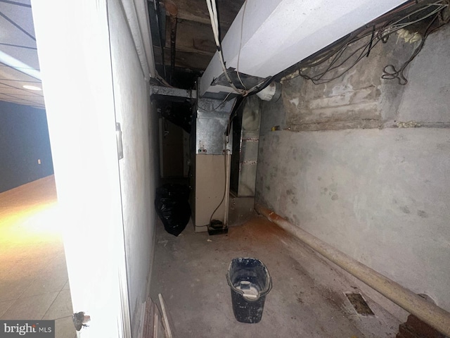 view of basement