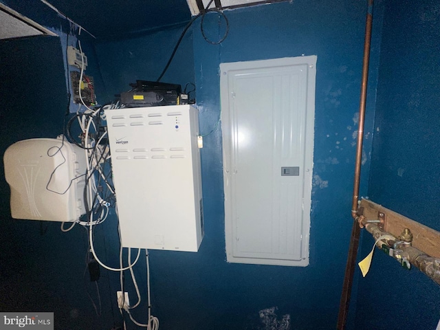 utility room with electric panel