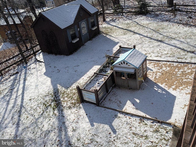 birds eye view of property