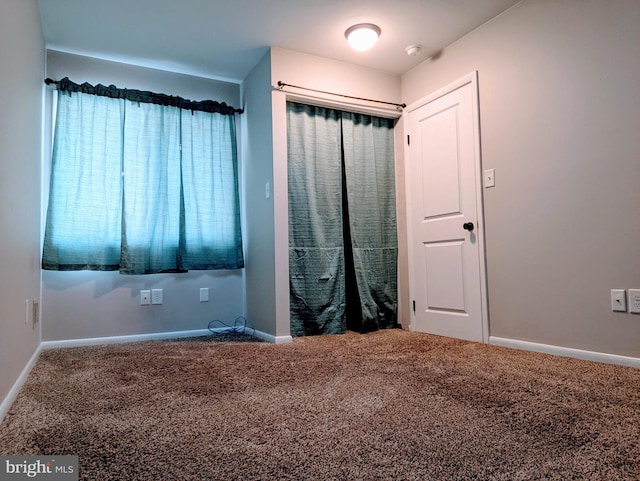 interior space with carpet flooring