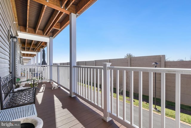 view of balcony